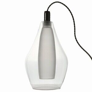 Kuzco Victoria Pendant LED Light Fixture Clear Glass Frosted Centre PD3005